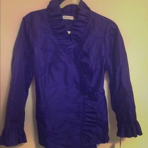 Royal blue blouse